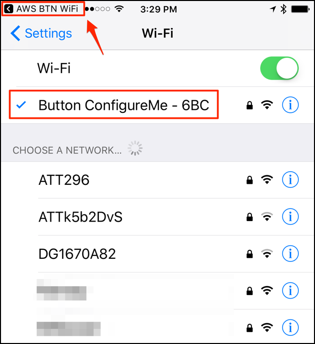 Aws iot app wifi